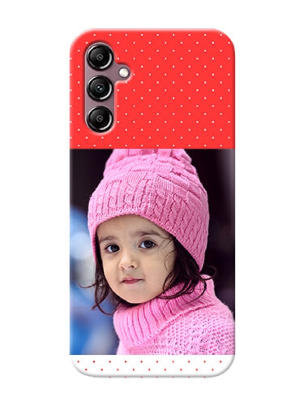 Custom Galaxy A14 personalised phone covers: Red Pattern Design