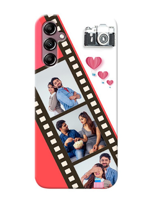 Custom Galaxy A14 custom phone covers: 3 Image Holder with Film Reel