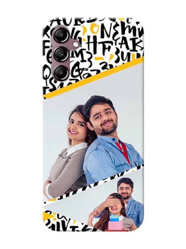 Custom Galaxy A14 Phone Back Covers: Letters Pattern Design