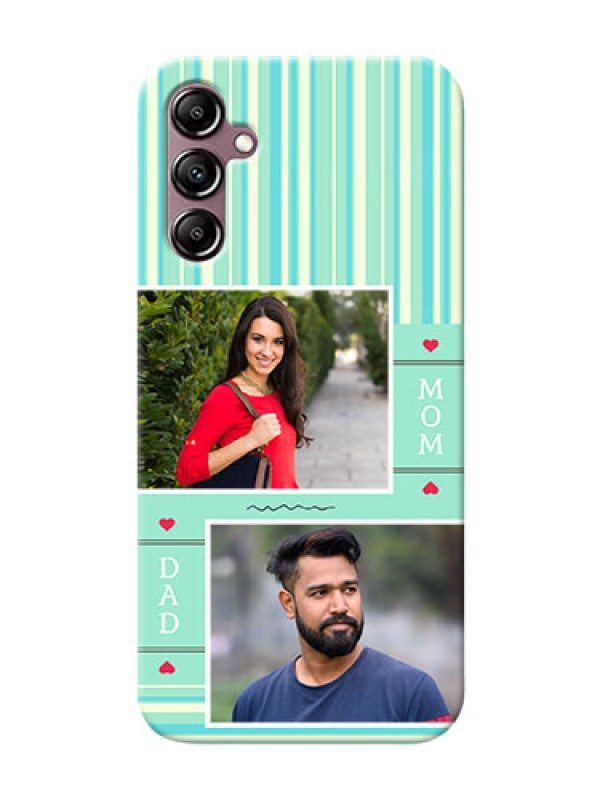 Custom Galaxy A14 custom mobile phone covers: Mom & Dad Pic Design
