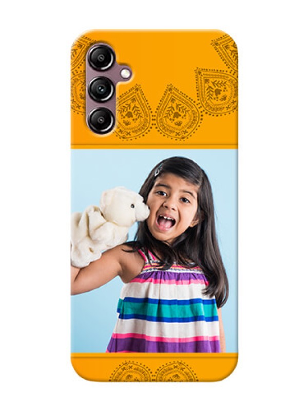 Custom Galaxy A14 custom mobile back covers: Photo Wedding Design 