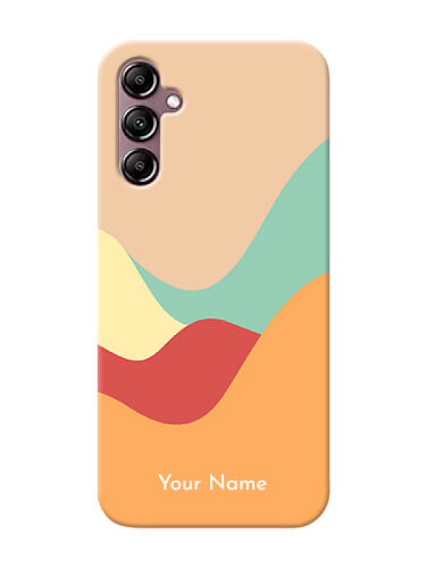 Custom Galaxy A14 Custom Mobile Case with Ocean Waves Multi-colour Design