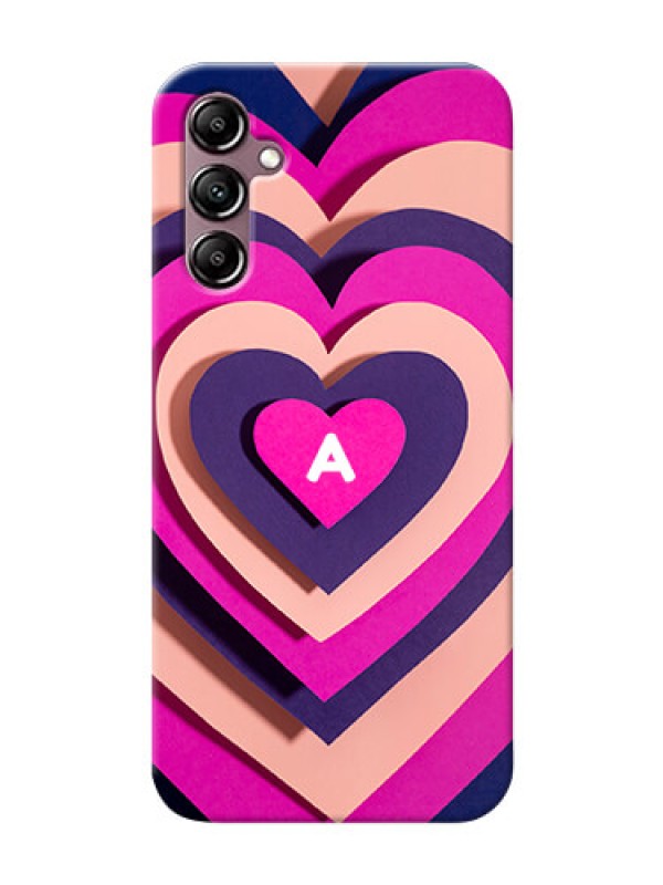 Custom Galaxy A14 Custom Mobile Case with Cute Heart Pattern Design