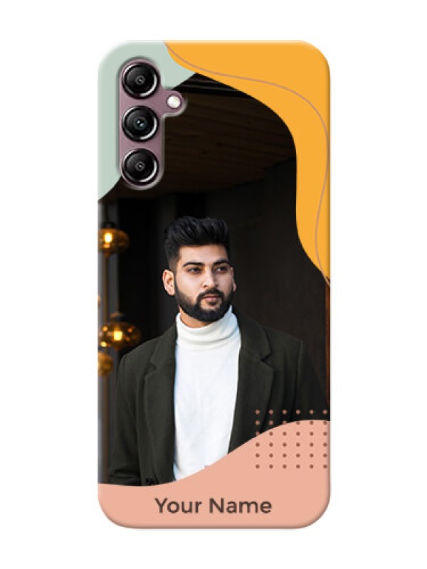 Custom Galaxy A14 Custom Phone Cases: Tri-coloured overlay design