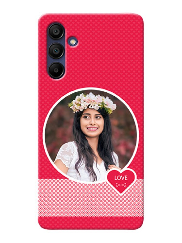 Custom Galaxy A15 5G Mobile Covers Online: Pink Pattern Design