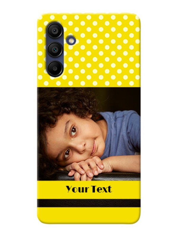 Custom Galaxy A15 5G Custom Mobile Covers: Bright Yellow Case Design
