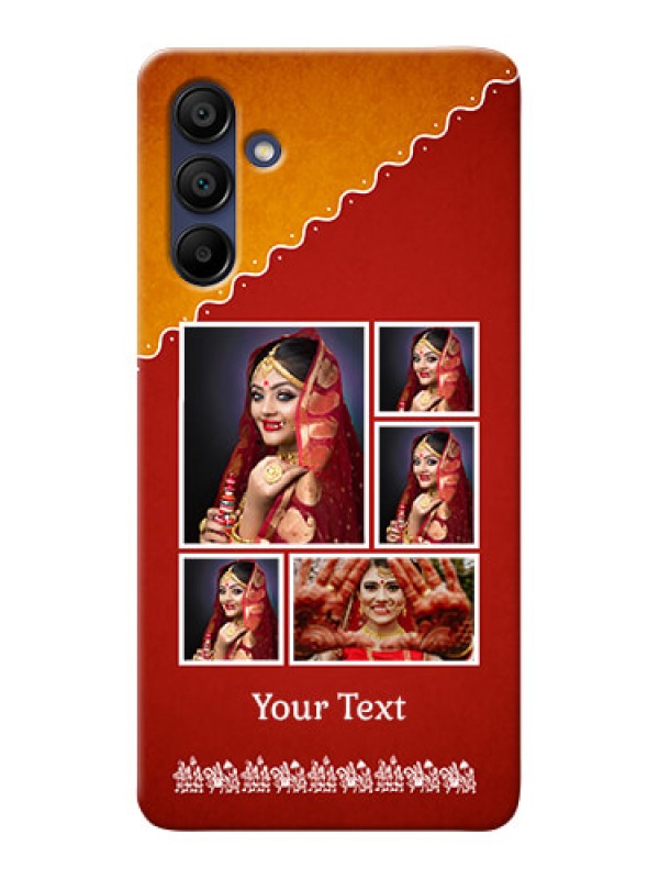 Custom Galaxy A15 5G customized phone cases: Wedding Pic Upload Design