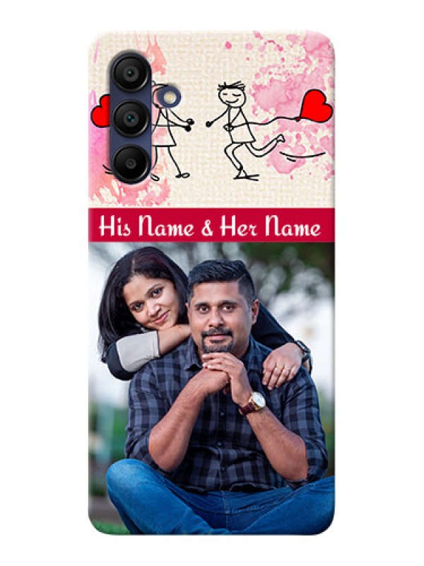 Custom Galaxy A15 5G phone back covers: You and Me Case Design