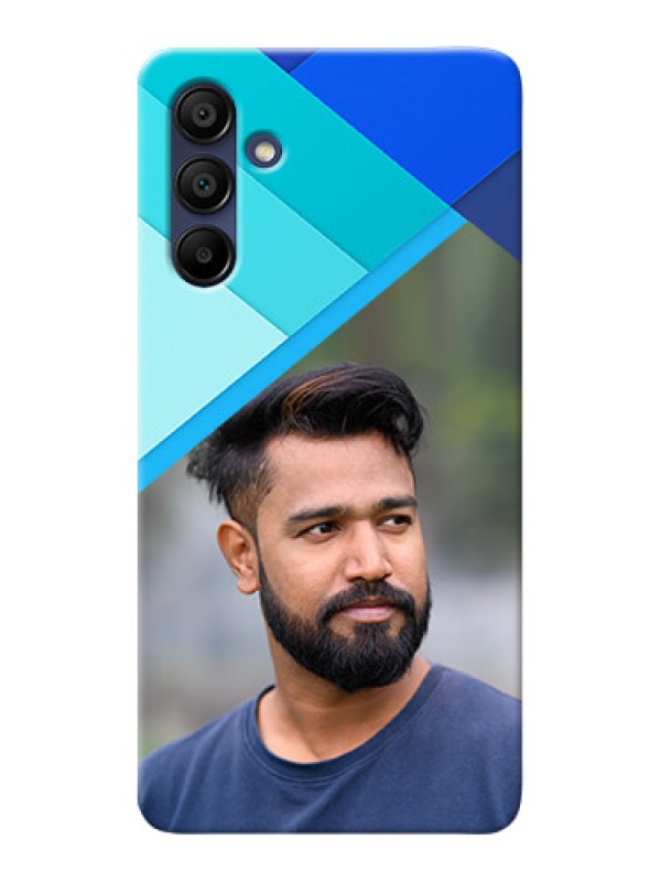 Custom Galaxy A15 5G Phone Cases Online: Blue Abstract Cover Design