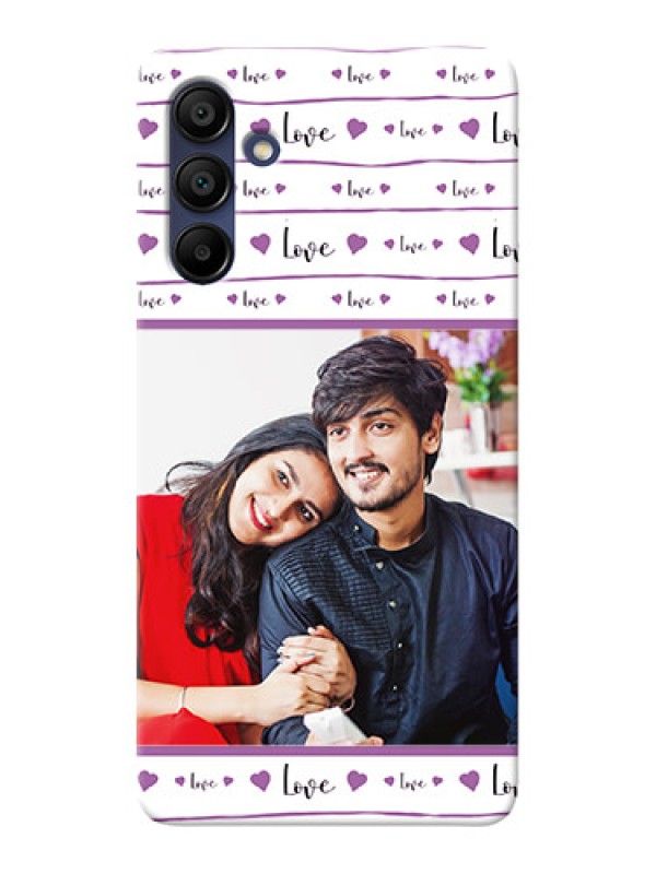 Custom Galaxy A15 5G Mobile Back Covers: Couples Heart Design