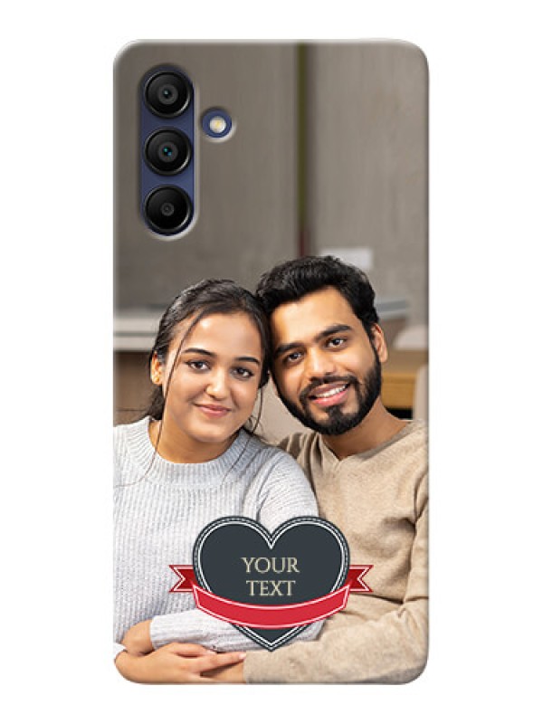 Custom Galaxy A15 5G mobile back covers online: Just Married Couple Design