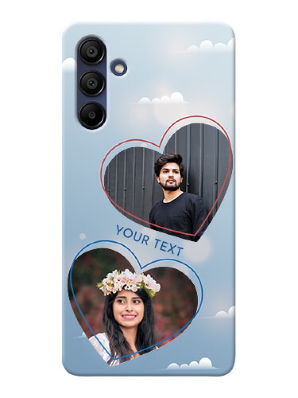 Custom Galaxy A15 5G Phone Cases: Blue Color Couple Design