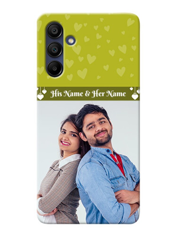Custom Galaxy A15 5G custom mobile covers: You & Me Heart Design