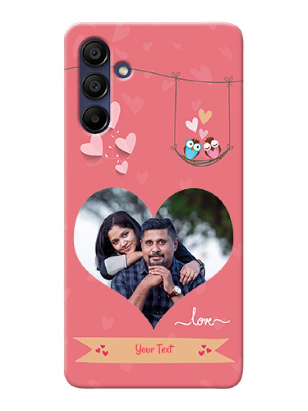 Custom Galaxy A15 5G custom phone covers: Peach Color Love Design