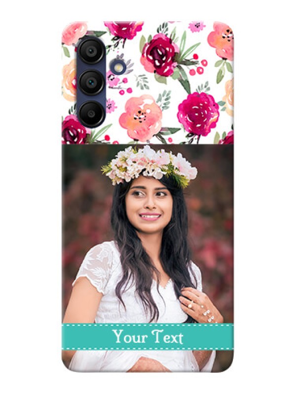 Custom Galaxy A15 5G Personalized Mobile Cases: Watercolor Floral Design
