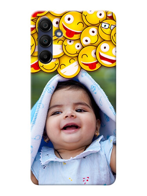 Custom Galaxy A15 5G Custom Phone Cases with Smiley Emoji Design