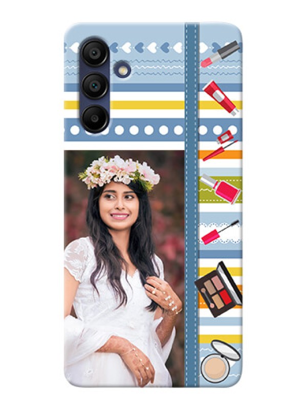 Custom Galaxy A15 5G Personalized Mobile Cases: Makeup Icons Design
