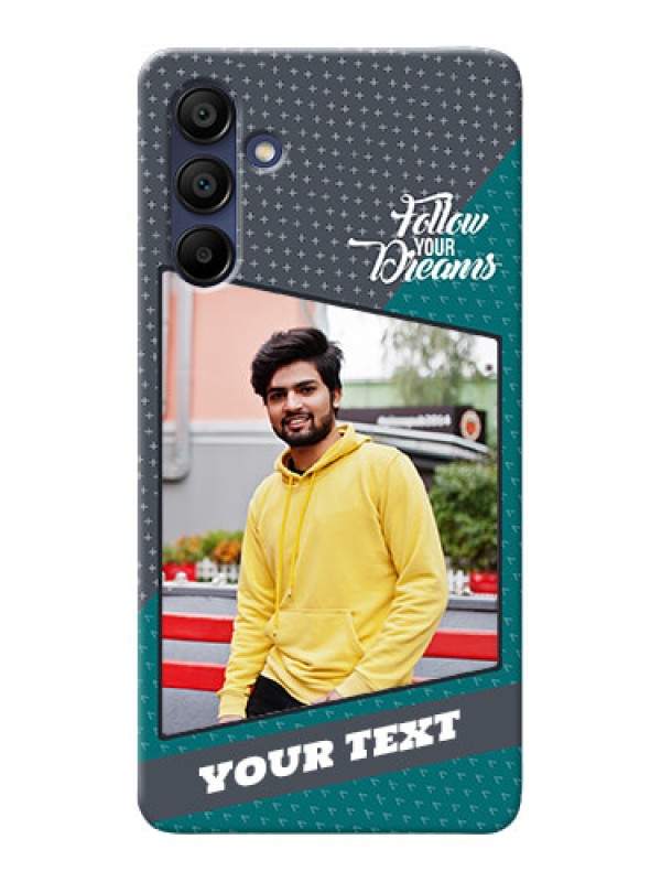 Custom Galaxy A15 5G Back Covers: Background Pattern Design with Quote