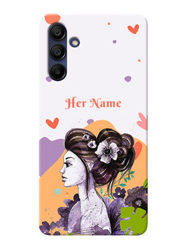 Custom Galaxy A15 5G Personalized Phone Case with Woman And Nature Design