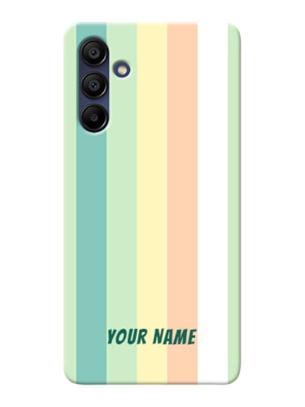 Custom Galaxy A15 5G Photo Printing on Case with Multiwithcolour Stripes Design
