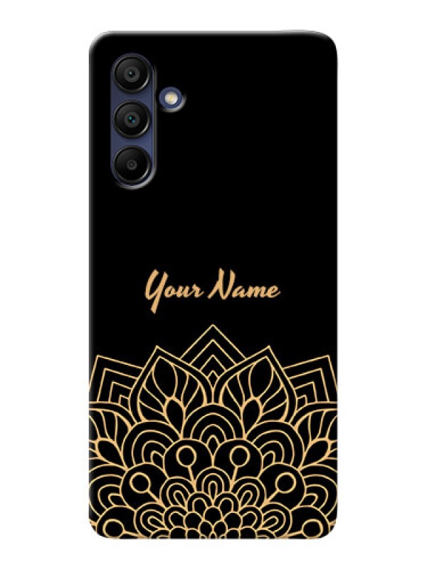 Custom Galaxy A15 5G Custom Phone Case with Golden mandala Design