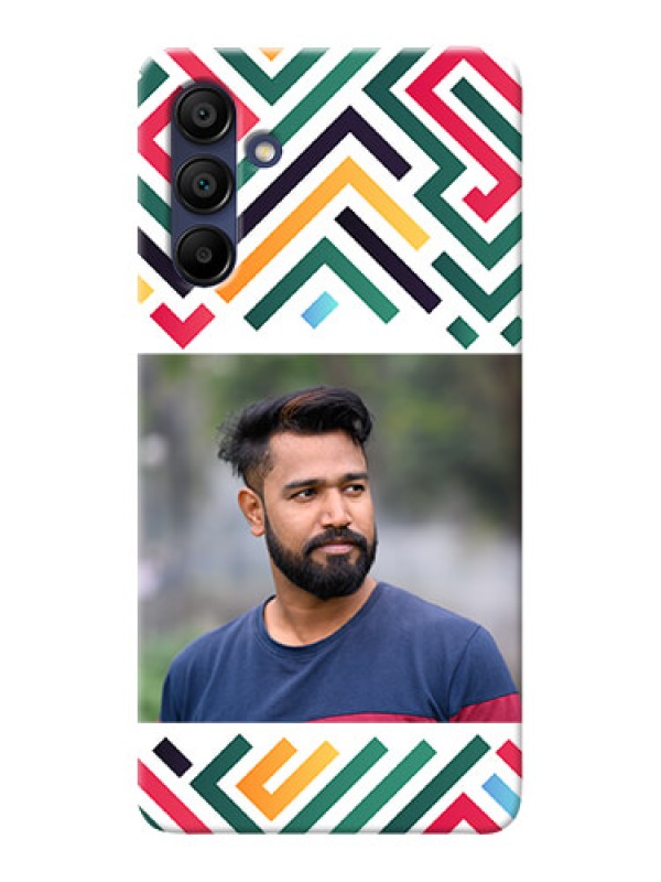 Custom Galaxy A15 5G Personalized Phone Case with Colorful Maze Pattern Design