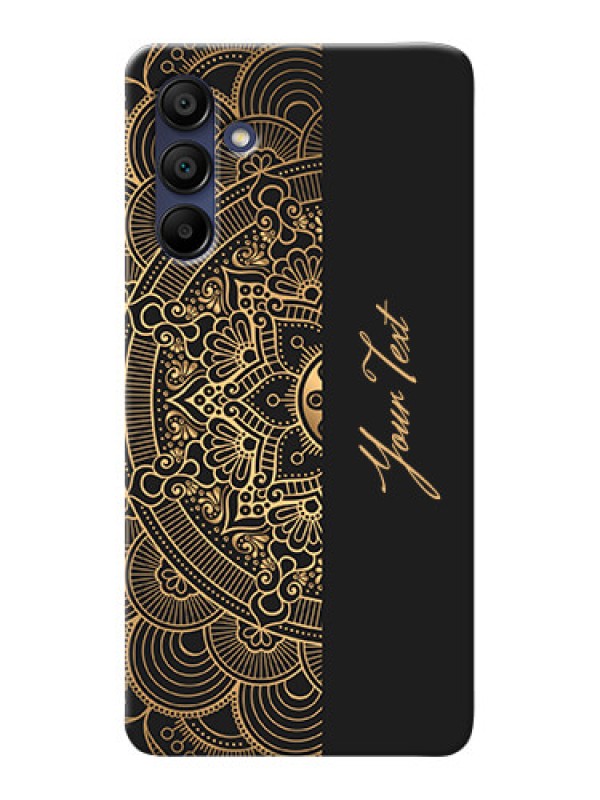 Custom Galaxy A15 5G Photo Printing on Case with Mandala art with custom text Design