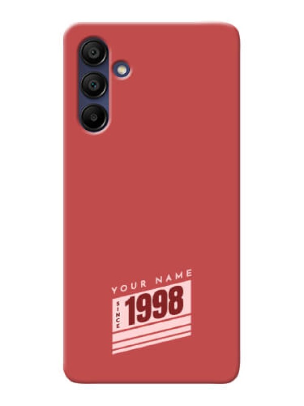 Custom Galaxy A15 5G Custom Phone Case with Red custom year of birth Design