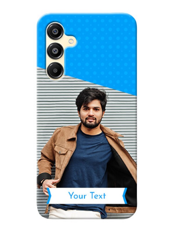 Custom Galaxy A16 5G Personalized Mobile Covers: Simple Blue Color Dotted Design