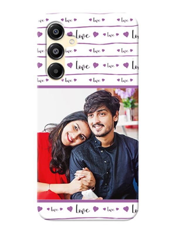 Custom Galaxy A16 5G Mobile Back Covers: Couples Heart Design