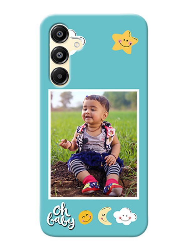 Custom Galaxy A16 5G Personalised Phone Cases: Smiley Kids Stars Design