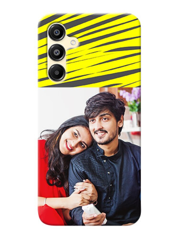 Custom Galaxy A16 5G Personalised mobile covers: Yellow Abstract Design