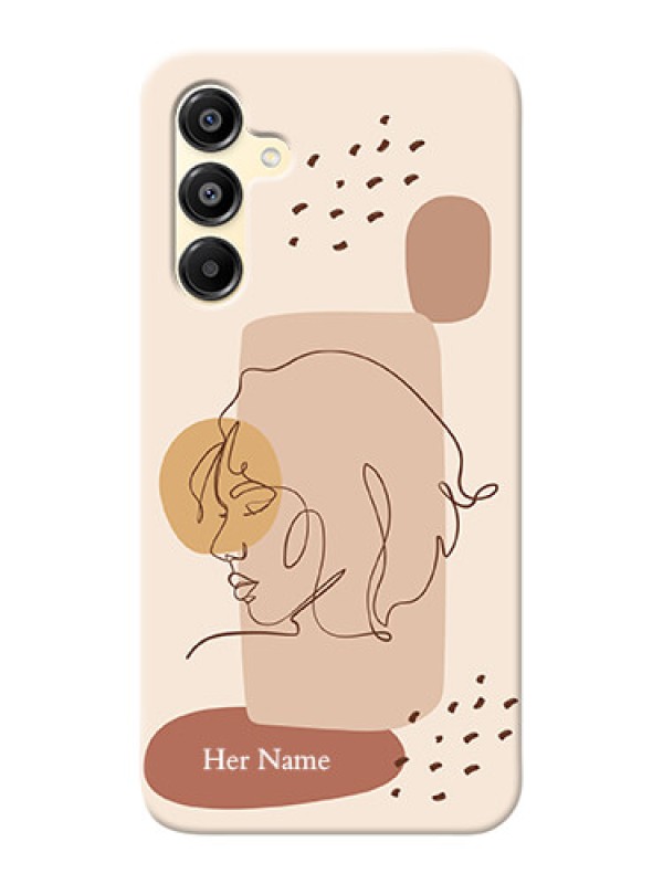 Custom Galaxy A16 5G Photo Printing on Case with Calm Woman line art Design