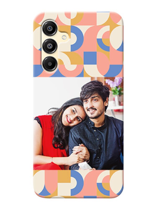 Custom Galaxy A16 5G Photo Printing on Case with Semicircle Maze Pattern Design