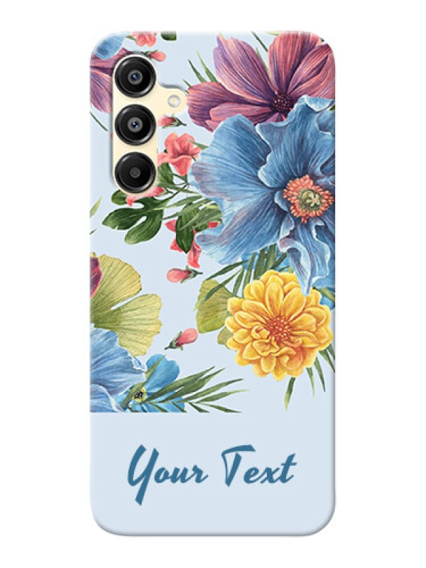 Custom Galaxy A16 5G Custom Mobile Case with Stunning Watercolored Flowers Painting Design
