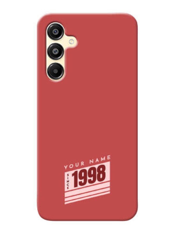 Custom Galaxy A16 5G Custom Phone Case with Red custom year of birth Design