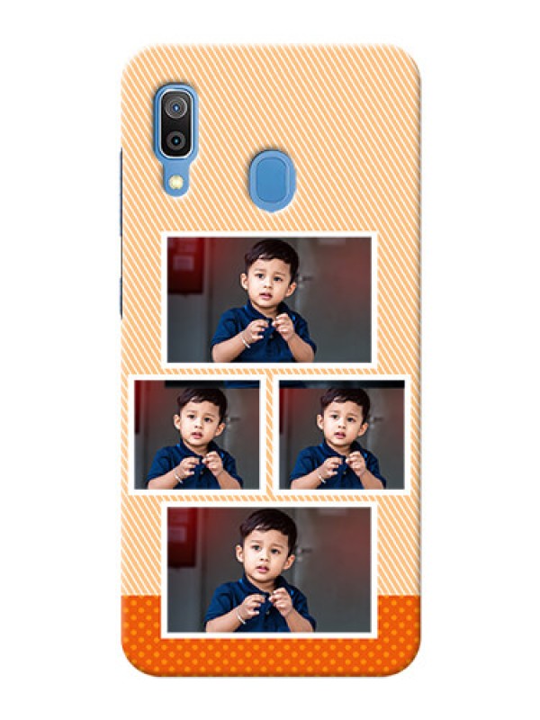 Custom Galaxy A20 Mobile Back Covers: Bulk Photos Upload Design