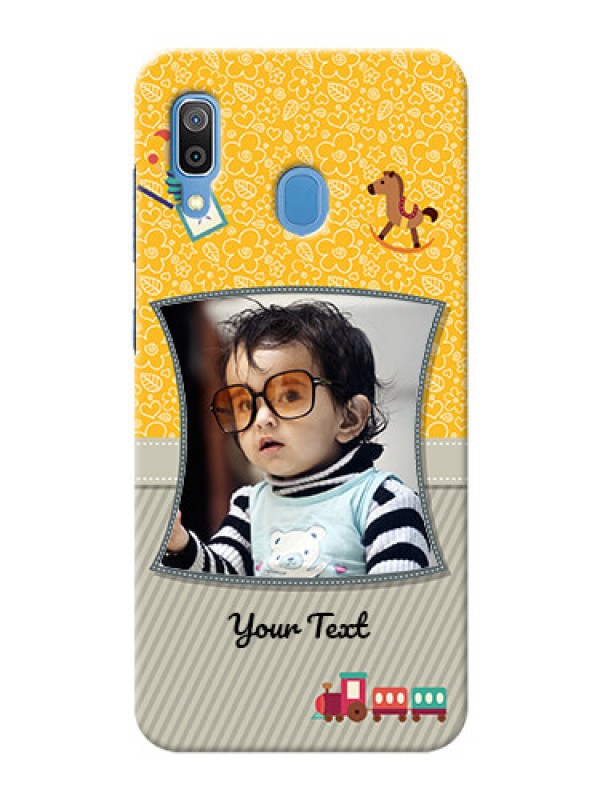 Custom Galaxy A20 Mobile Cases Online: Baby Picture Upload Design