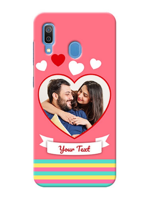 Custom Galaxy A20 Personalised mobile covers: Love Doodle Design