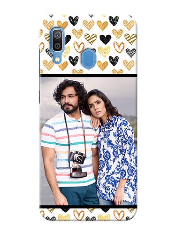 Custom Galaxy A20 Personalized Mobile Cases: Love Symbol Design