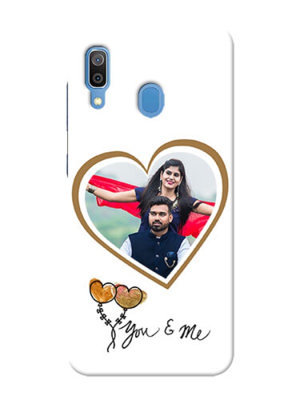 Custom Galaxy A20 customized phone cases: You & Me Design