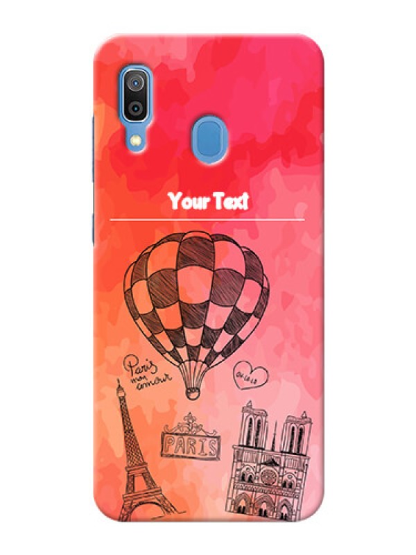 Custom Galaxy A20 Personalized Mobile Covers: Paris Theme Design