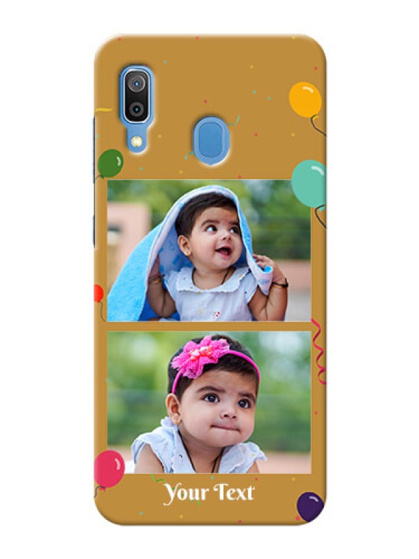 Custom Galaxy A20 Phone Covers: Image Holder with Birthday Celebrations Design