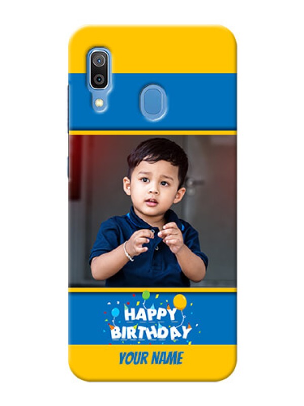 Custom Galaxy A20 Mobile Back Covers Online: Birthday Wishes Design