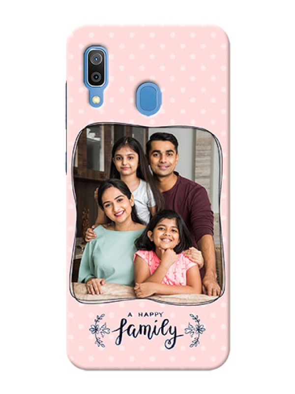 Custom Galaxy A20 Personalized Phone Cases: Family with Dots Design