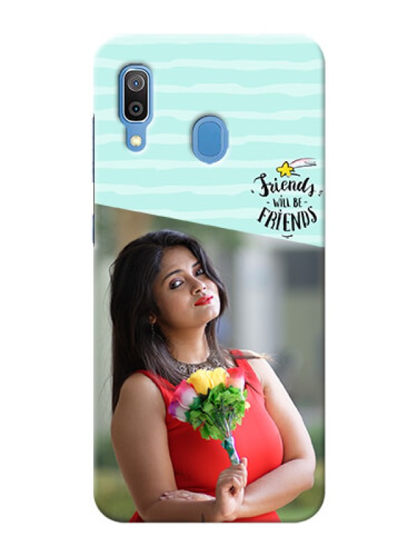 Custom Galaxy A20 Mobile Back Covers: Friends Picture Icon Design
