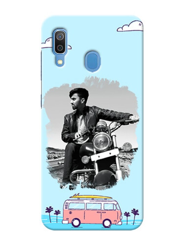 Custom Galaxy A20 Mobile Covers Online: Travel & Adventure Design