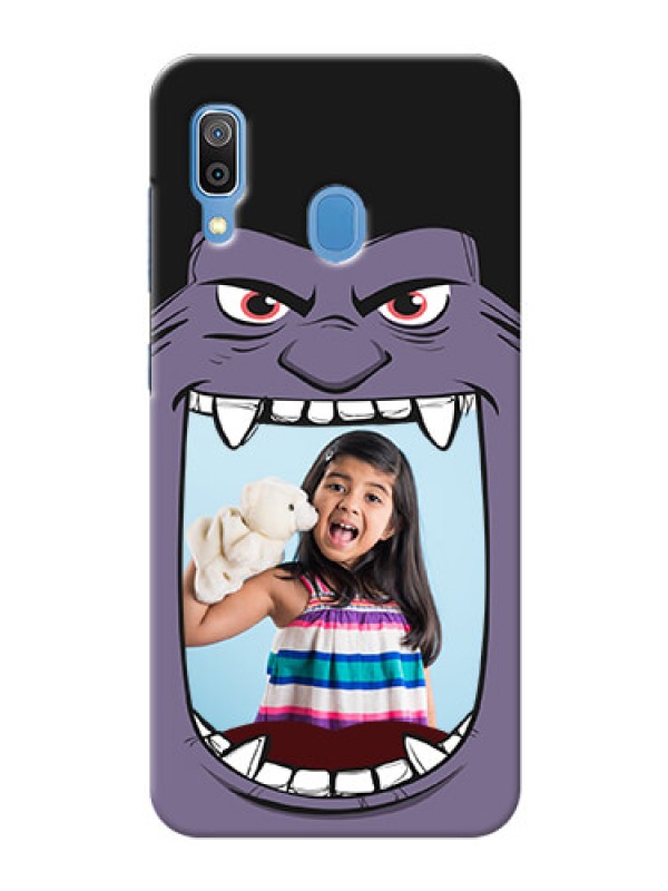 Custom Galaxy A20 Personalised Phone Covers: Angry Monster Design