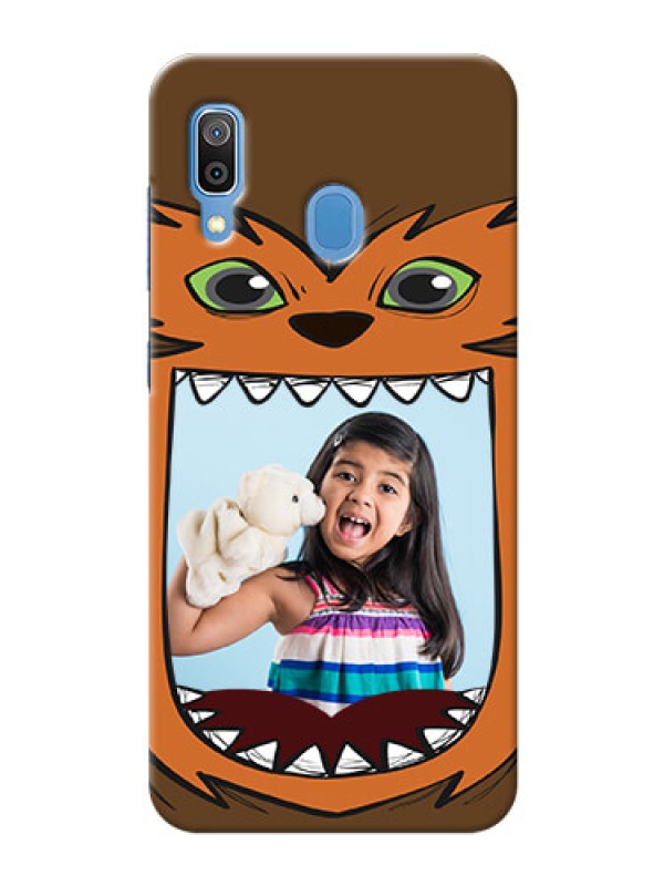 Custom Galaxy A20 Phone Covers: Owl Monster Back Case Design