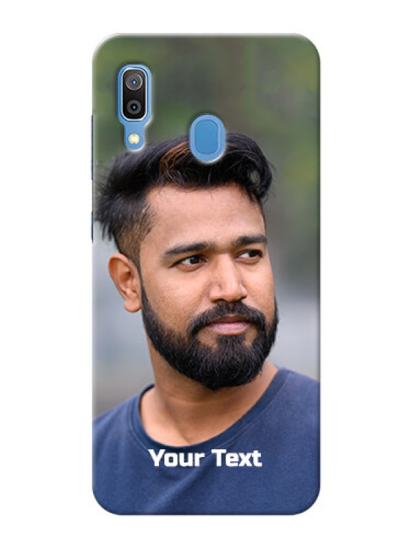 Custom Galaxy A20 Mobile Cover: Photo with Text